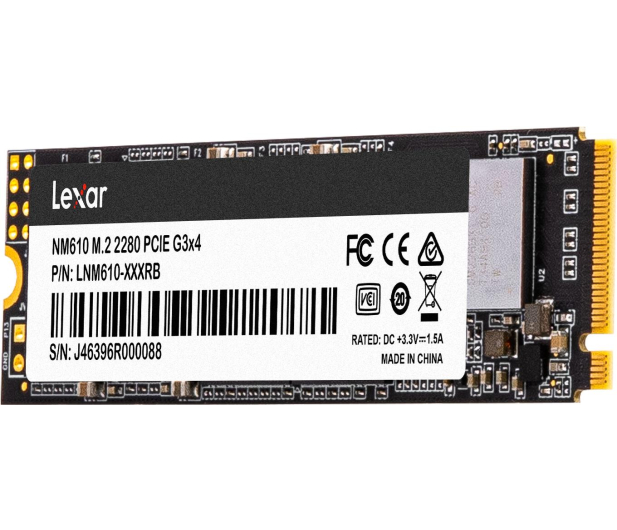Lexar 500GB M.2 PCIe NVMe NM610 - 590685 - zdjęcie 4